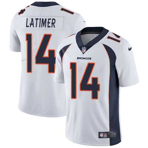 Nike Denver Broncos #14 Cody Latimer White NFL Vapor Untouchable Limited Jersey,We sell and wholesale Nike Denver Broncos #14 Cody Latimer White NFL Vapor Untouchable Limited Jersey on line form chian!